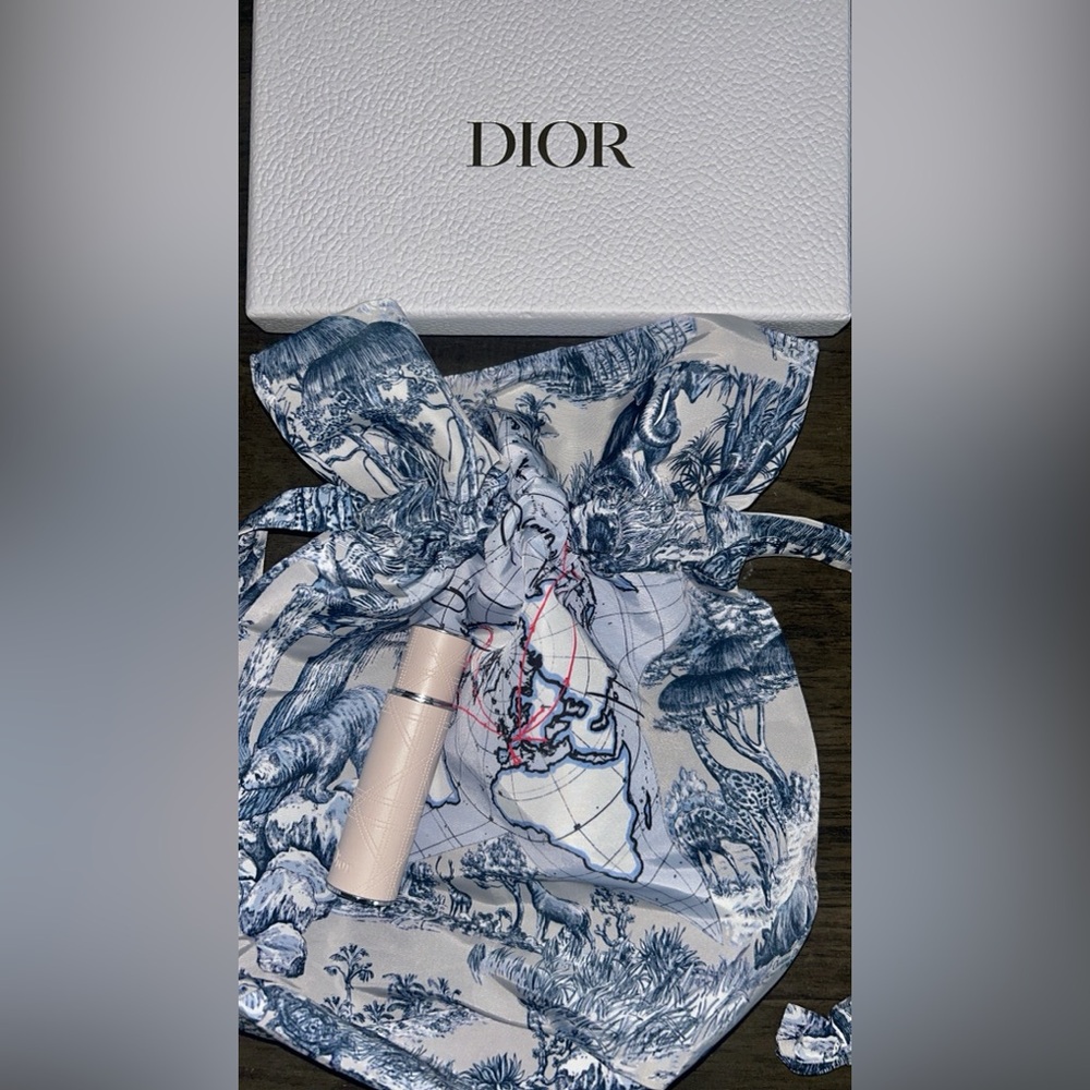 Dior fabric pouch and travel Dior blooming bouquet  set
